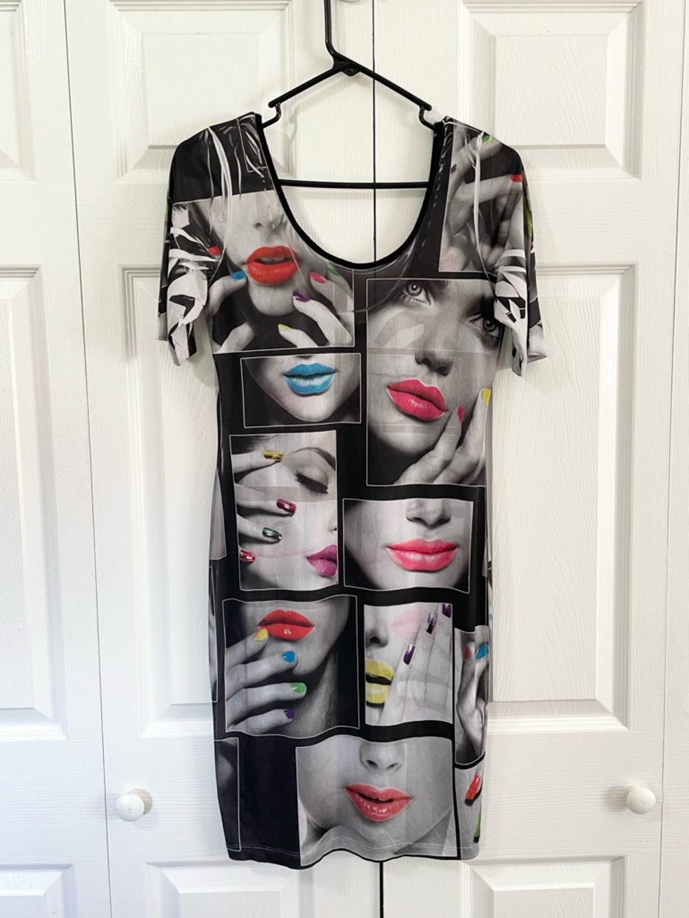 CLEO Apparel Pop Art Y2K Club Dress Size 1X (see measurements)